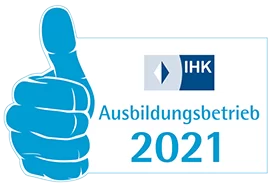 Logo: IHK Ausbildungsbetrieb